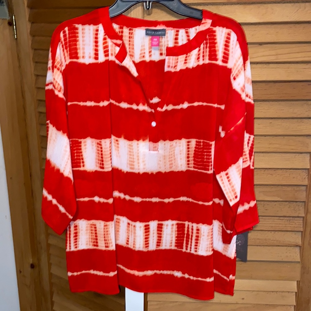 VINCE CAMUTO VIVID CHARM BLOUSE NWT